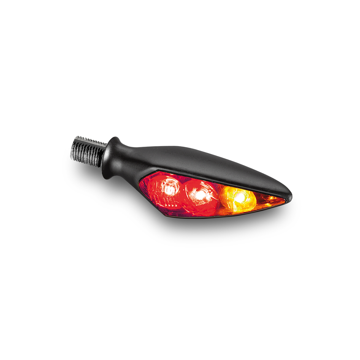 Rhombus S DF Dark | Micro Motorrad Blinker 